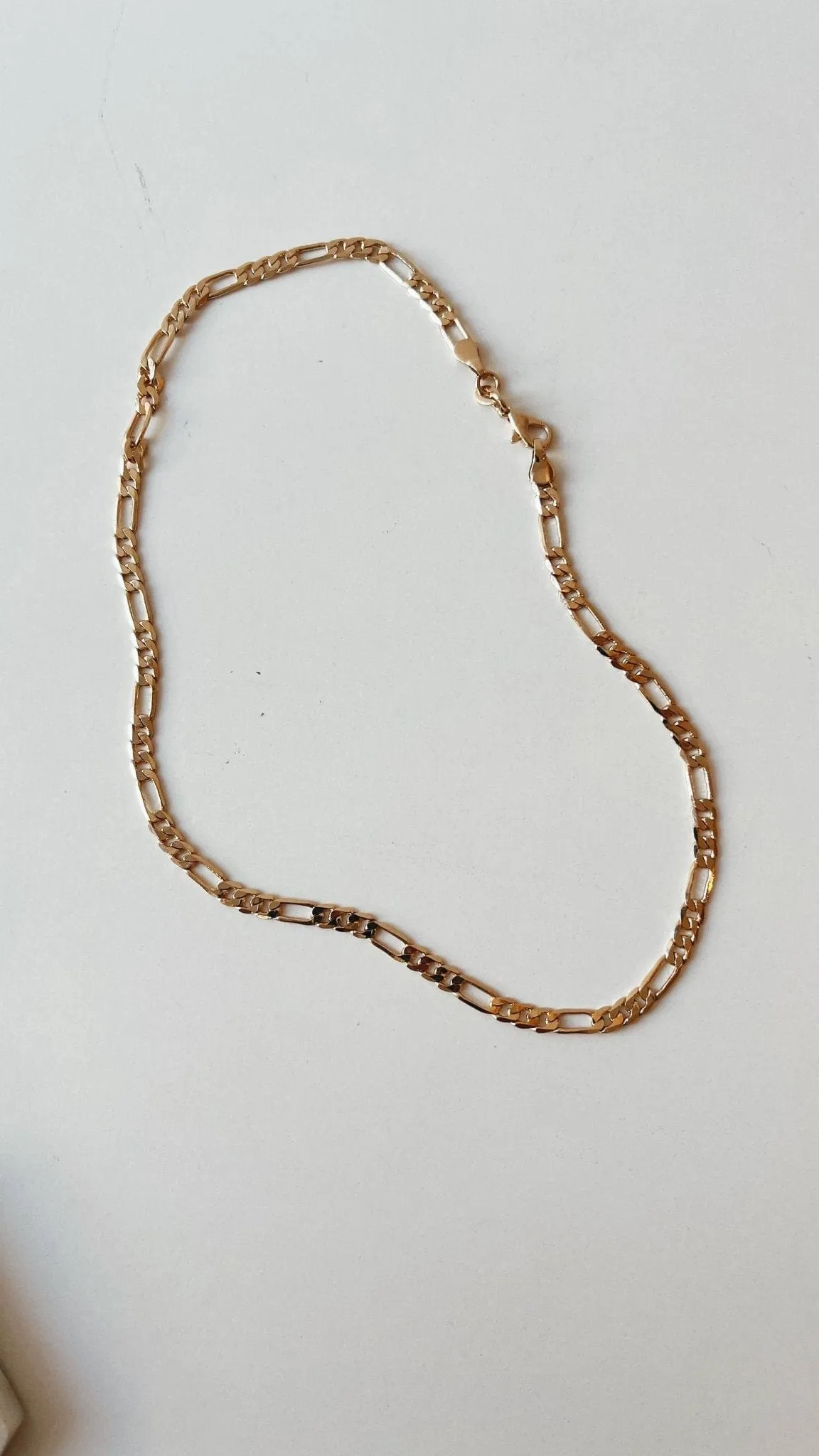 Petite Figaro Layering Chain