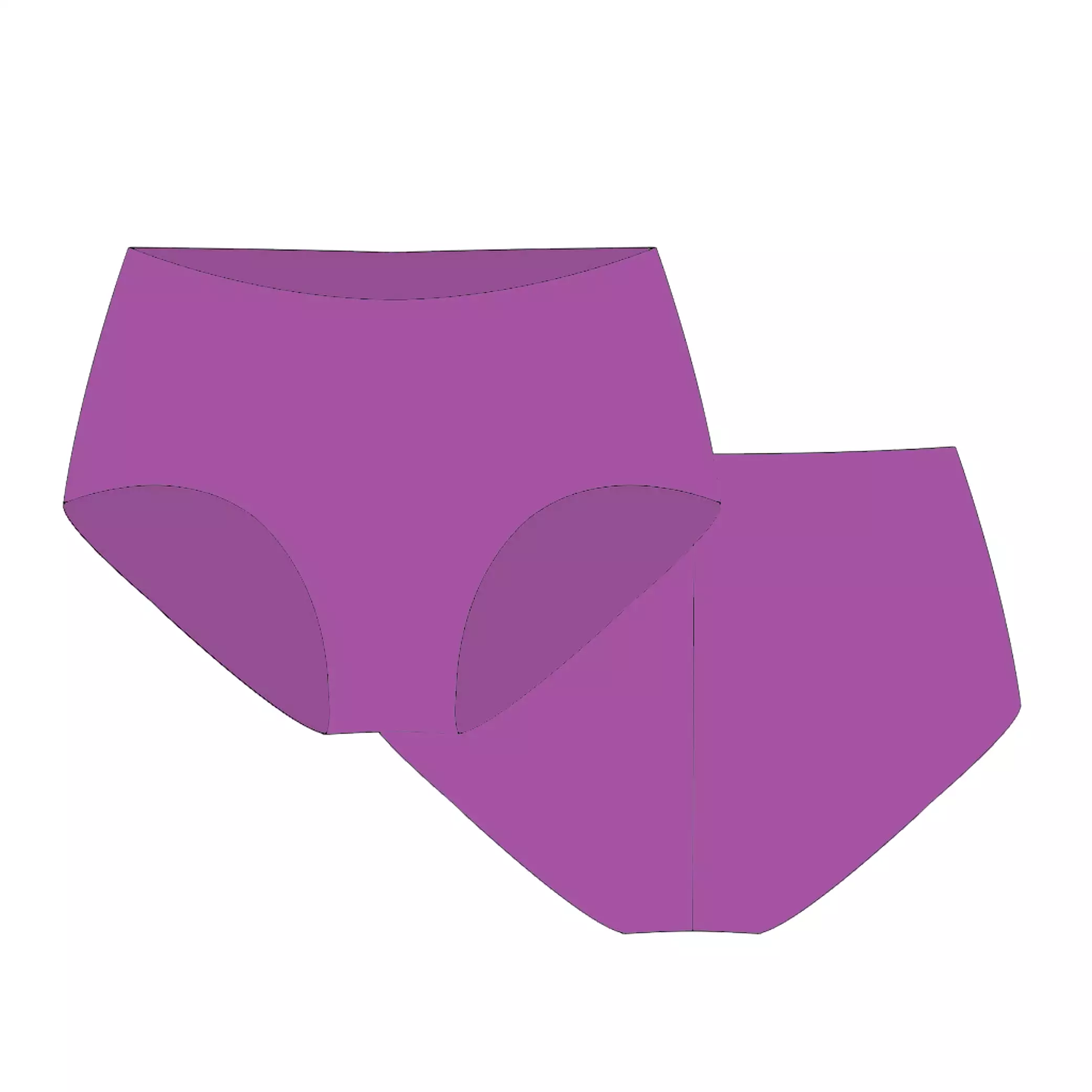 Plum Second-Skin Hipster Panty