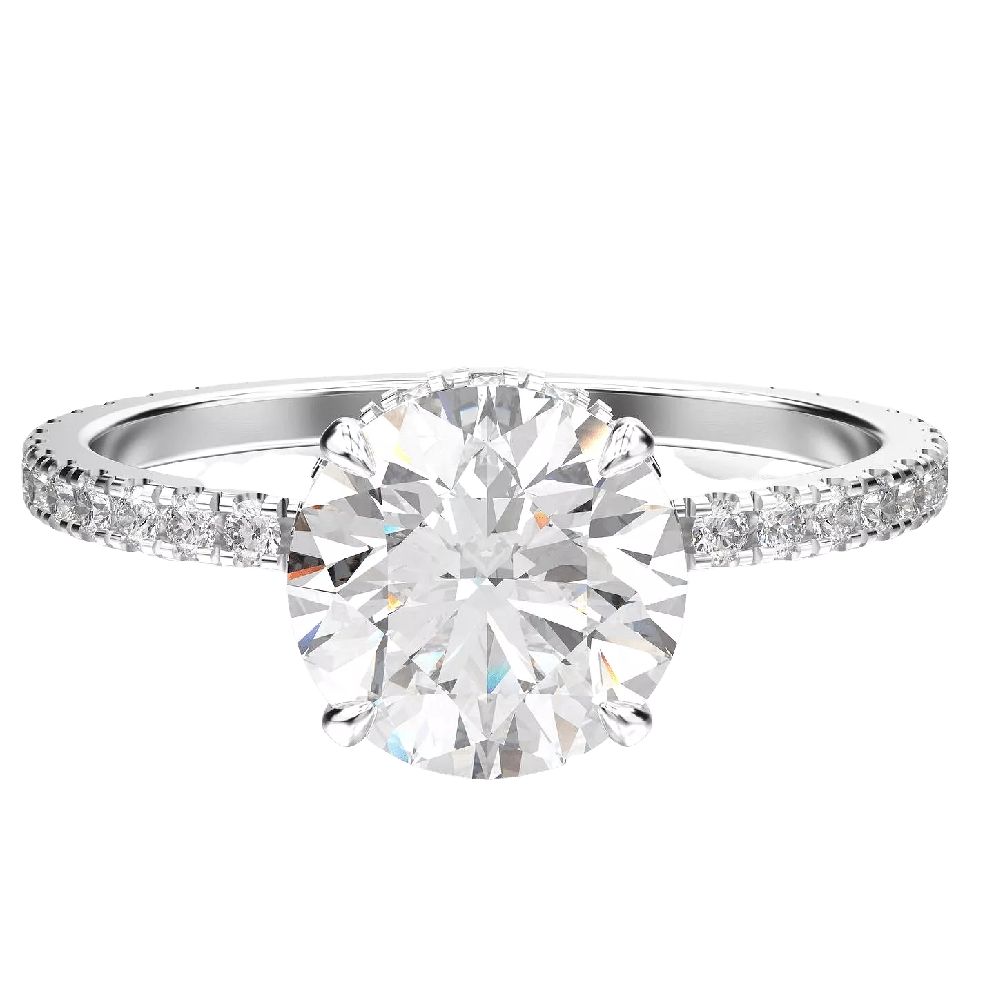 Round Diamond Engagement Rings, Lab Grown