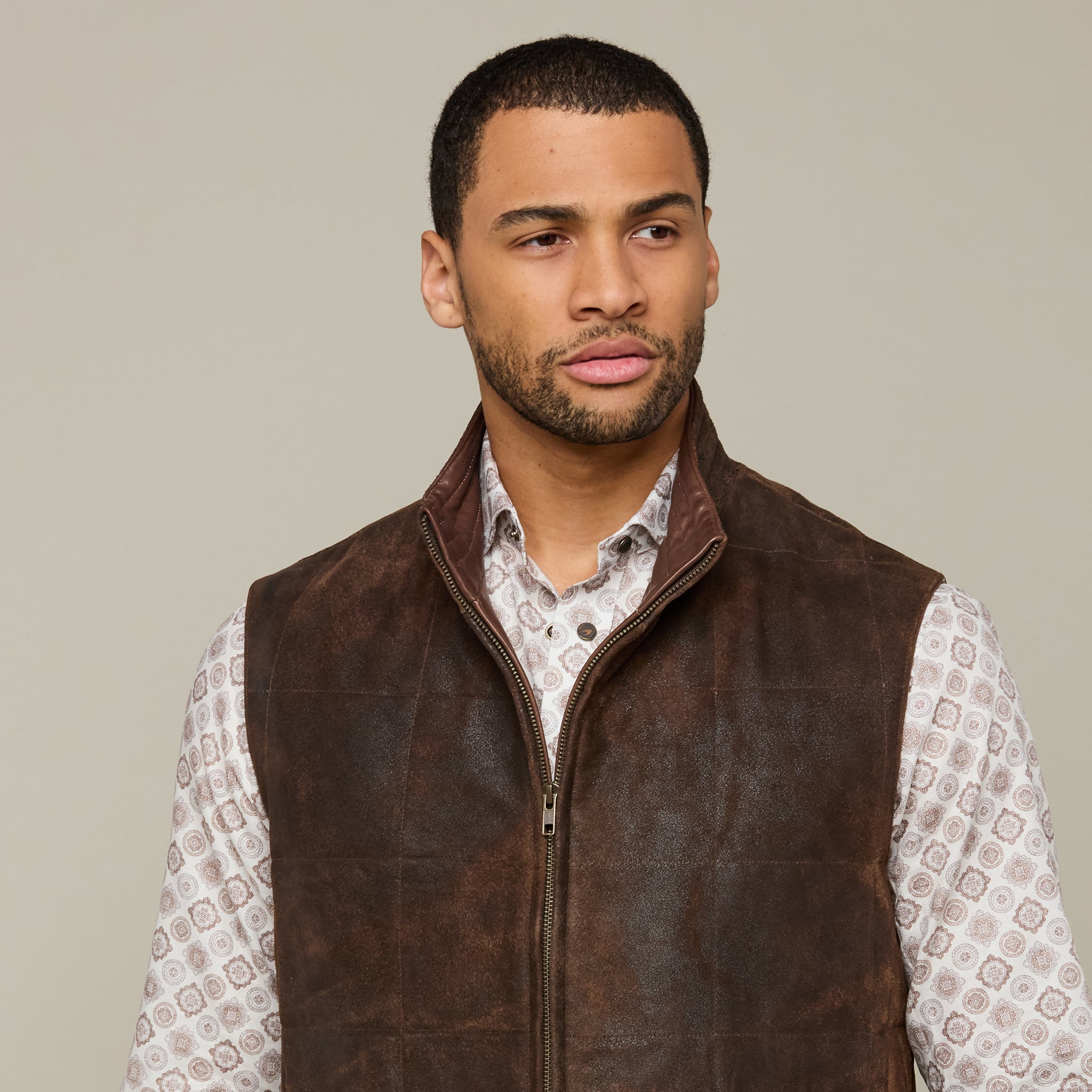 Rugged Quilted Vest :: Cigar