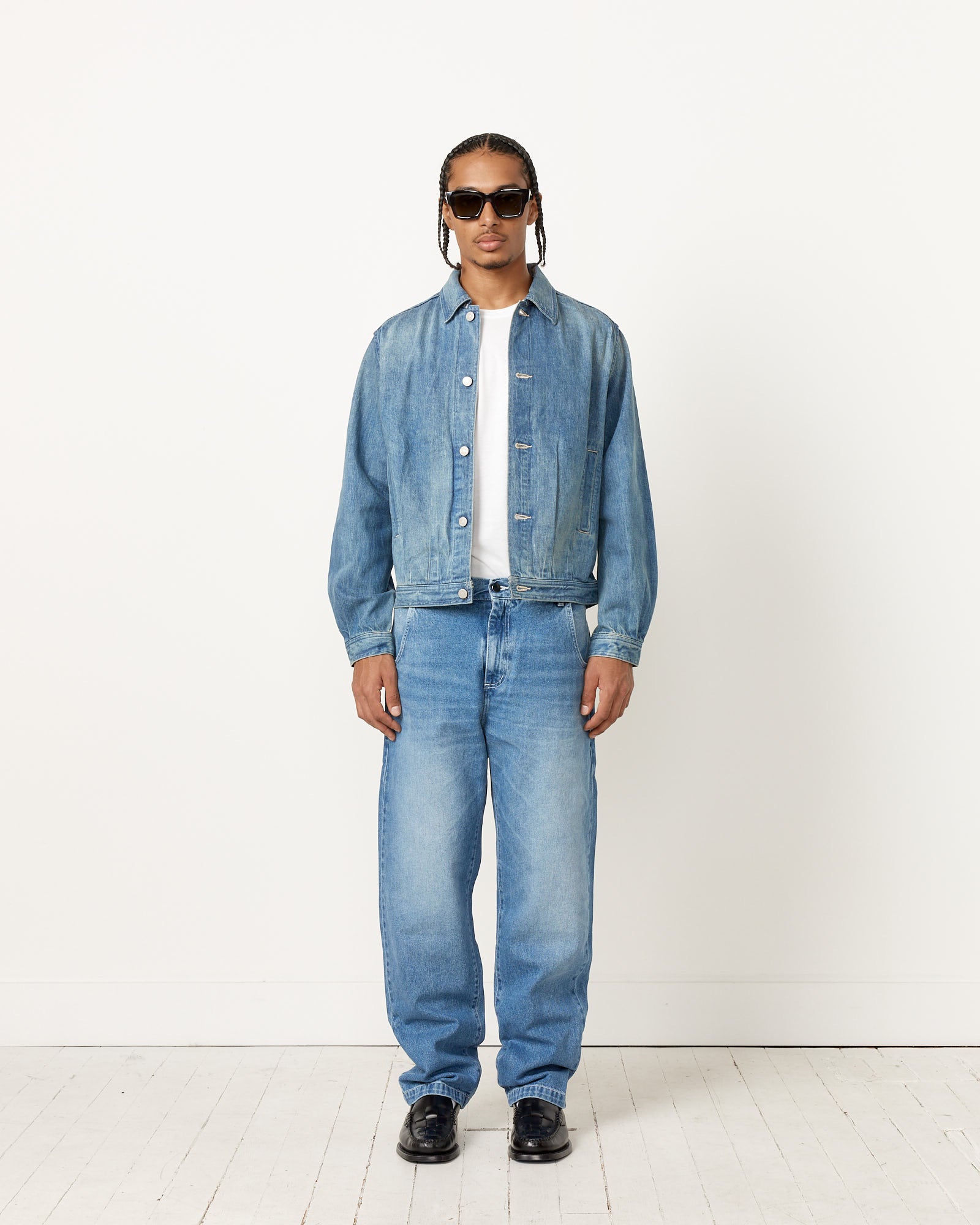 Selvedge Faded Denim Blouson