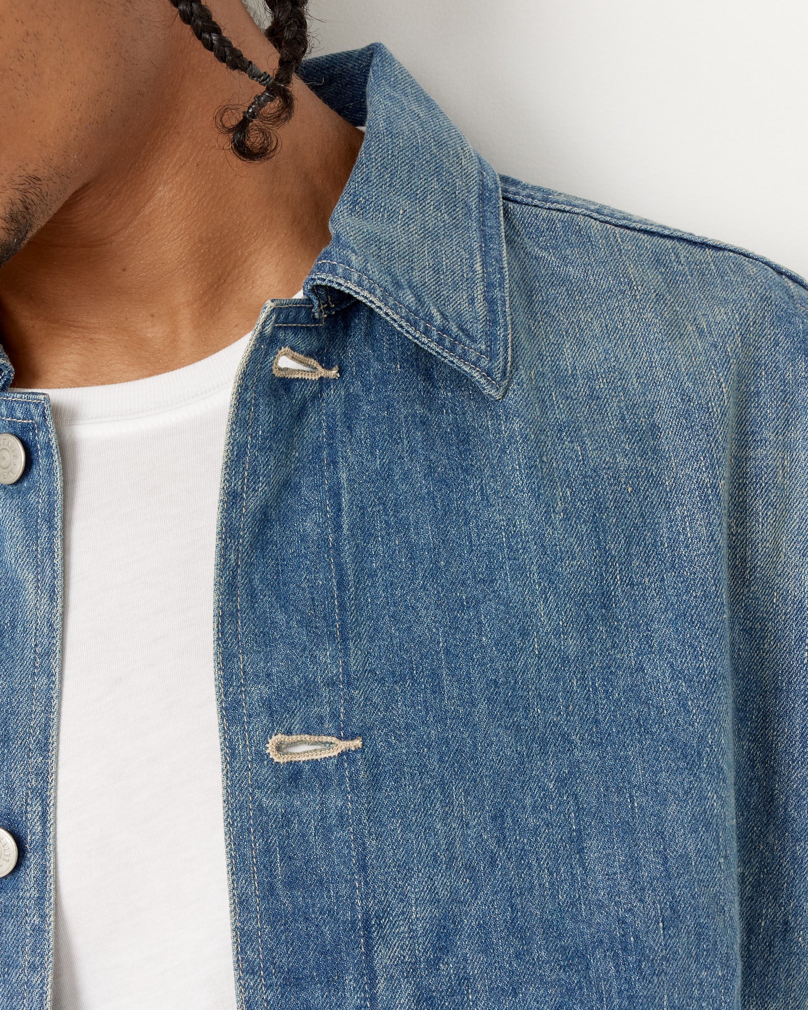 Selvedge Faded Denim Blouson