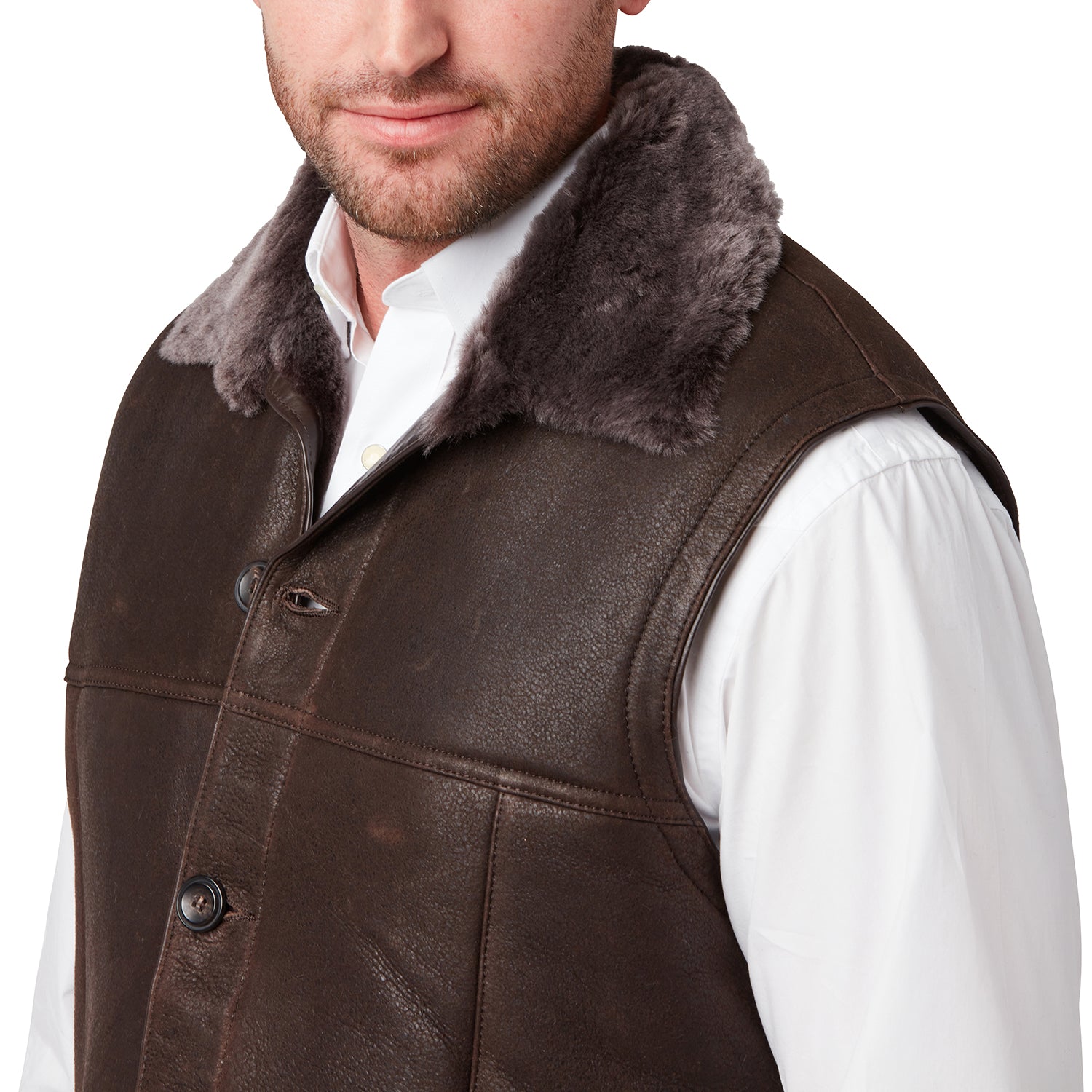 Shearling Vest :: Chocolate