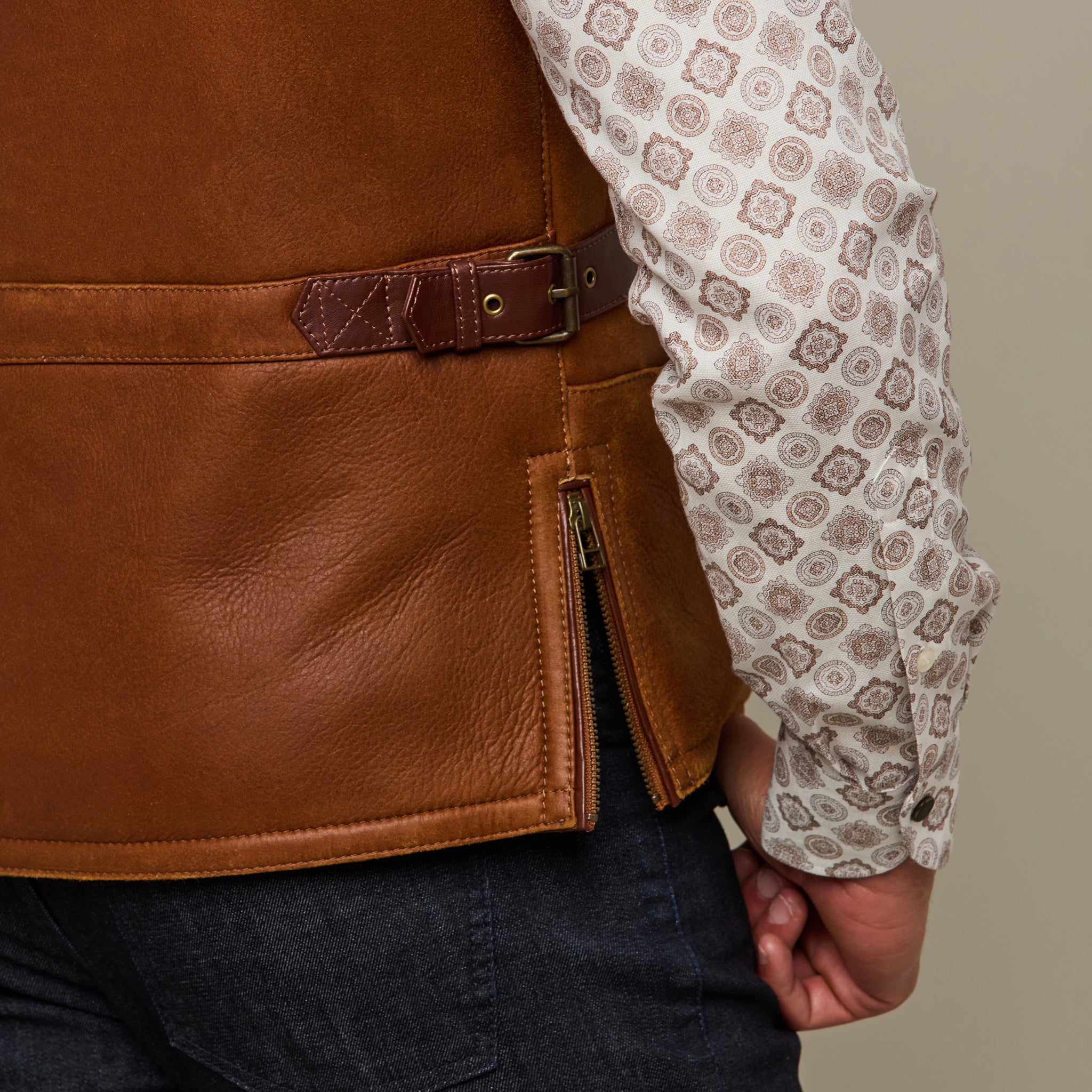 Shearling Vest :: Cognac