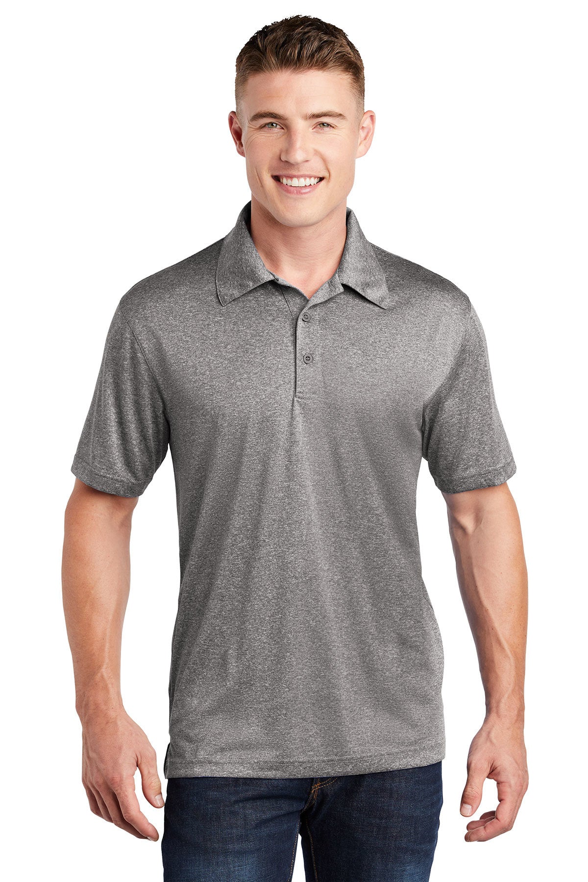 Sport-Tek ST660 Heather Contender Polo