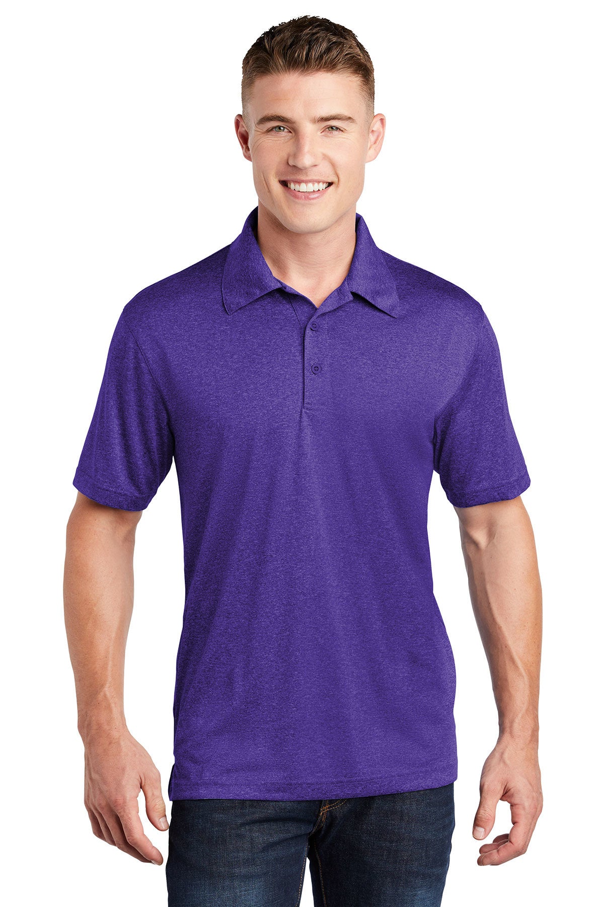 Sport-Tek ST660 Heather Contender Polo