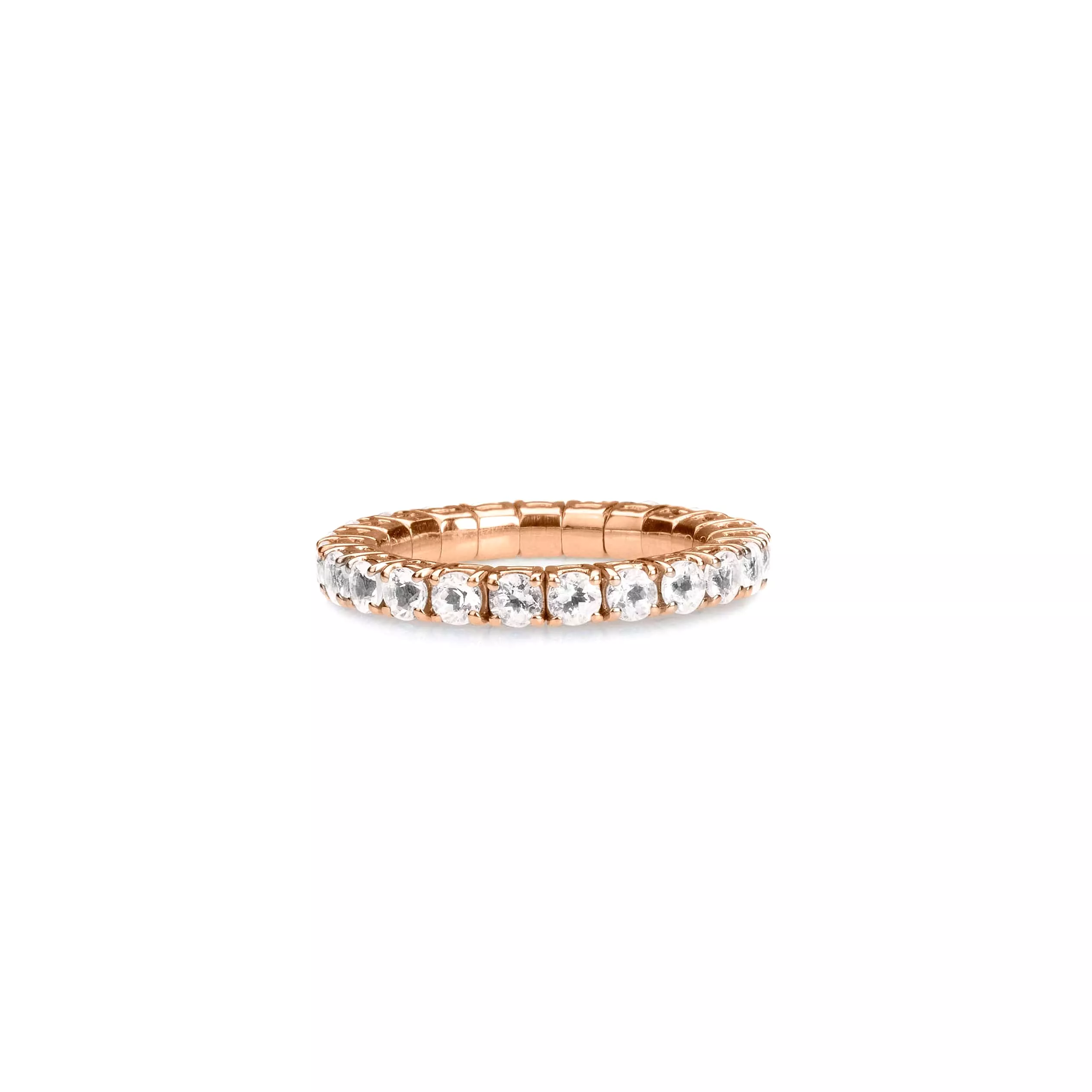 Stretch & Stack Round Diamond Eternity Rings, Lab Grown