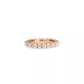 Stretch & Stack Round Diamond Eternity Rings, Lab Grown