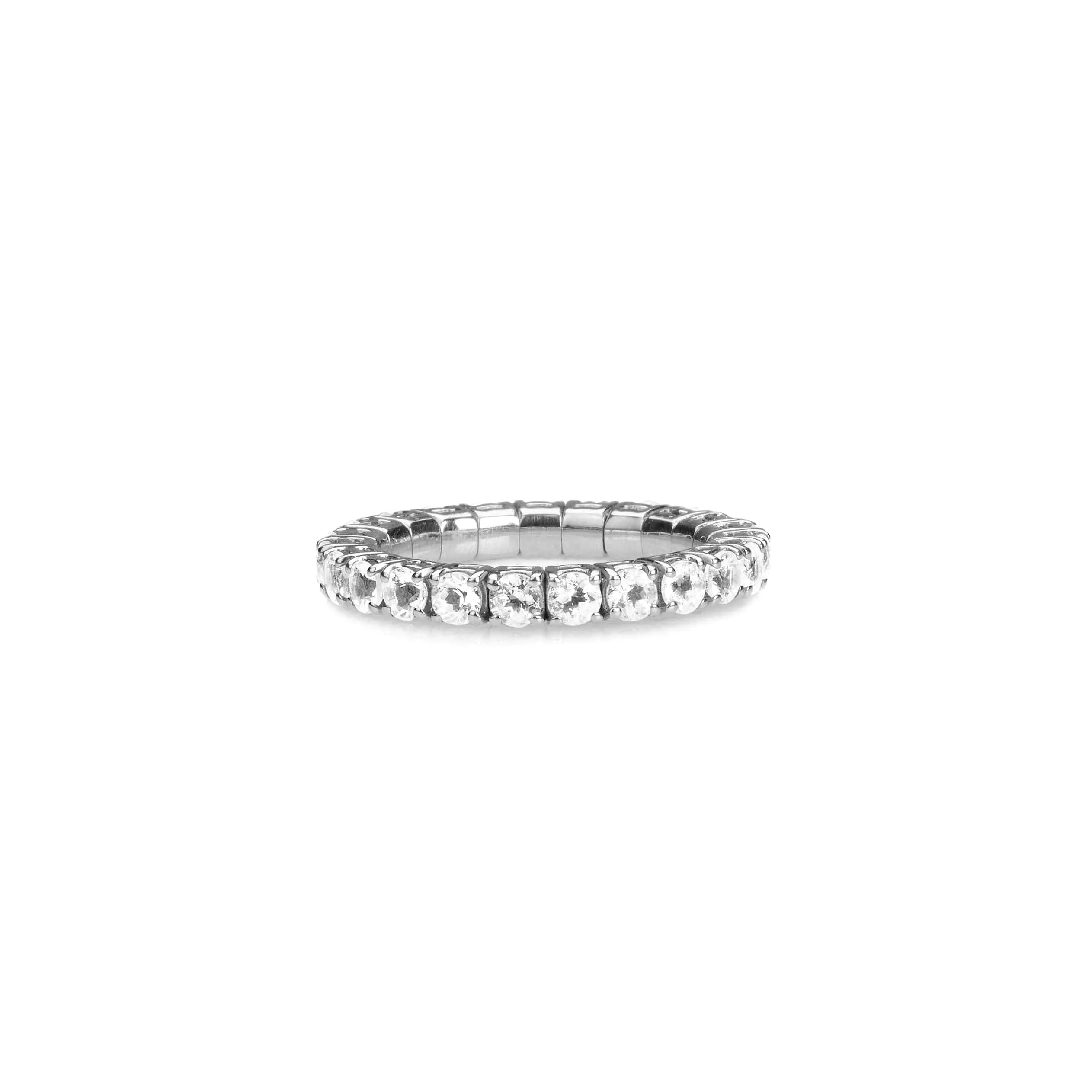 Stretch & Stack Round Diamond Eternity Rings, Lab Grown