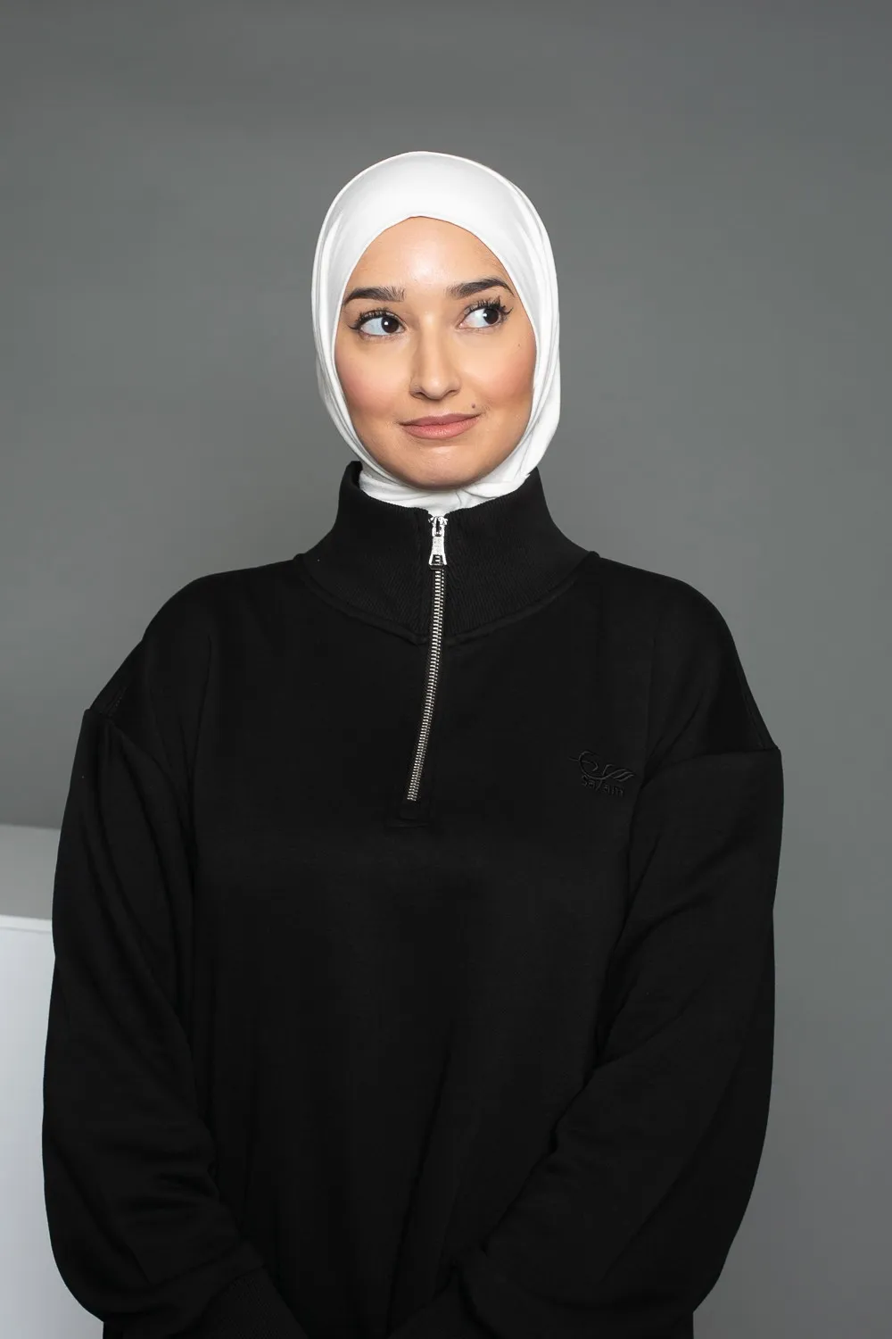 Sudadera cremallera Salam negra