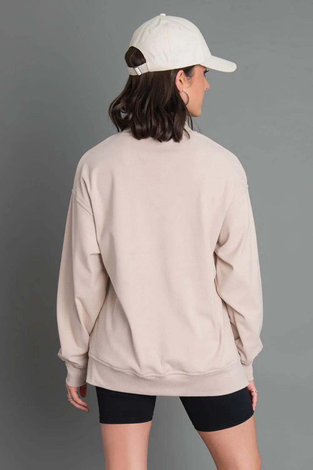 Sudadera de fit oversized de cuello alto