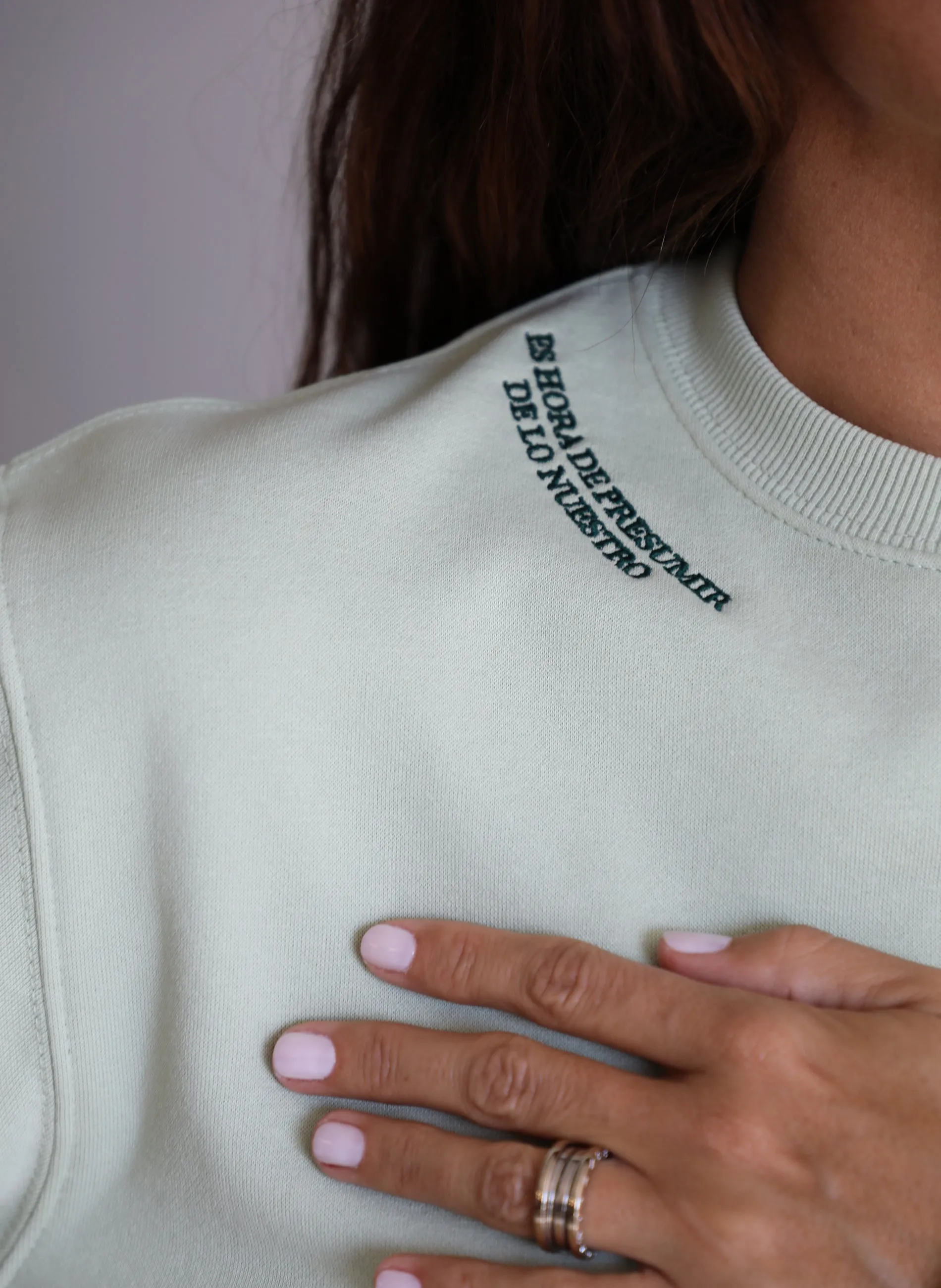 Sudadera Verde Lima Espaa Mujer