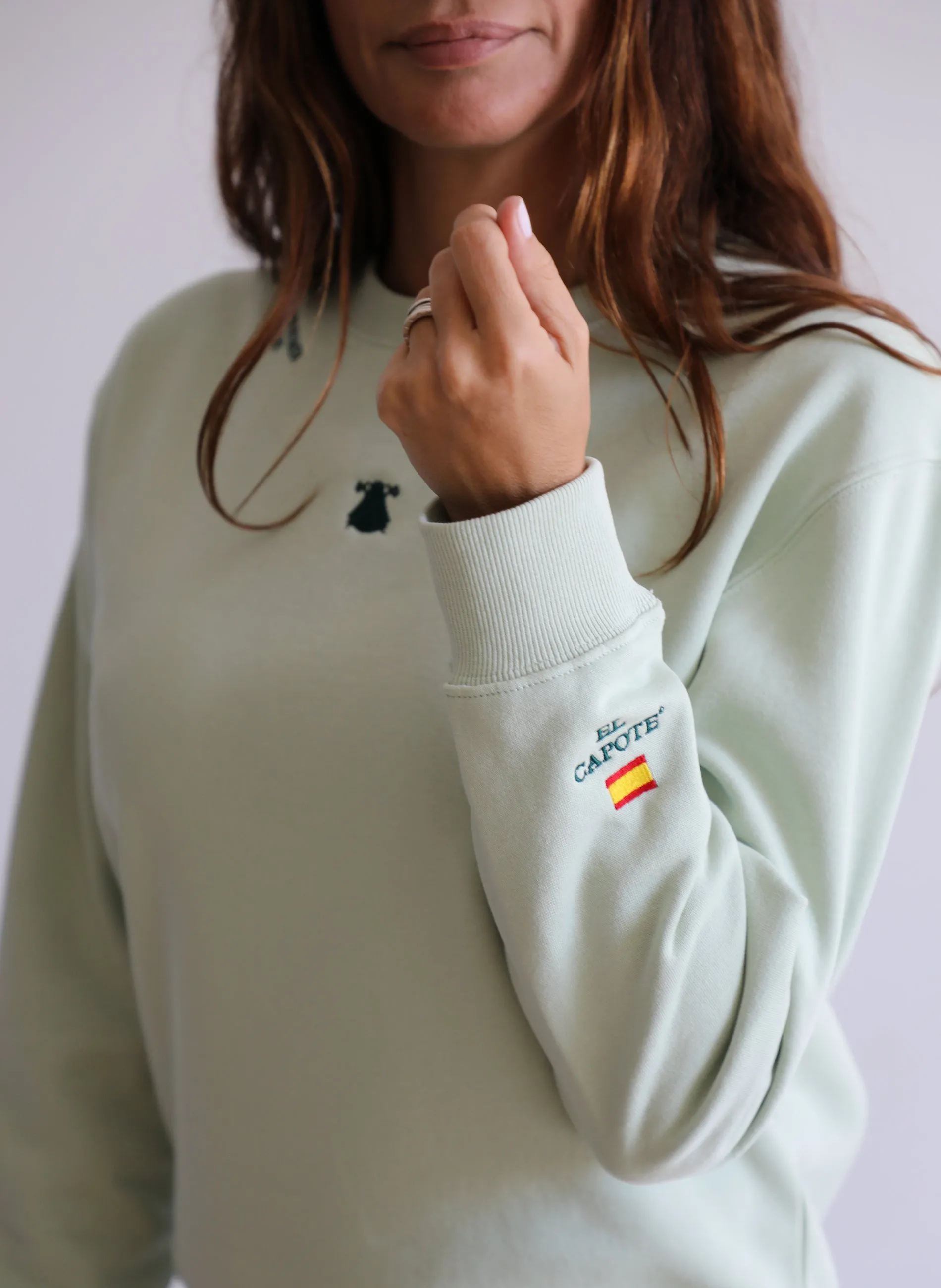 Sudadera Verde Lima Espaa Mujer