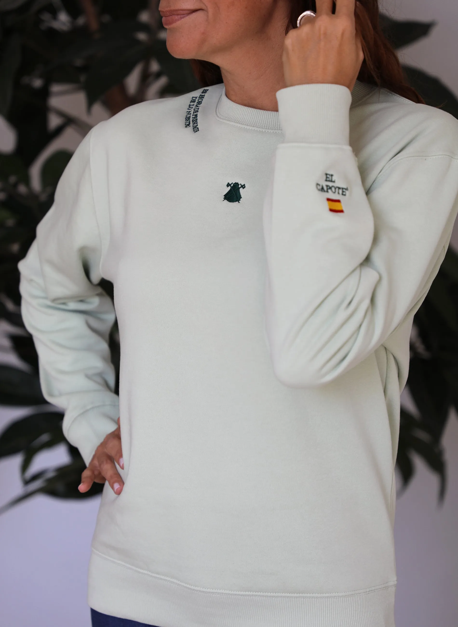 Sudadera Verde Lima Espaa Mujer