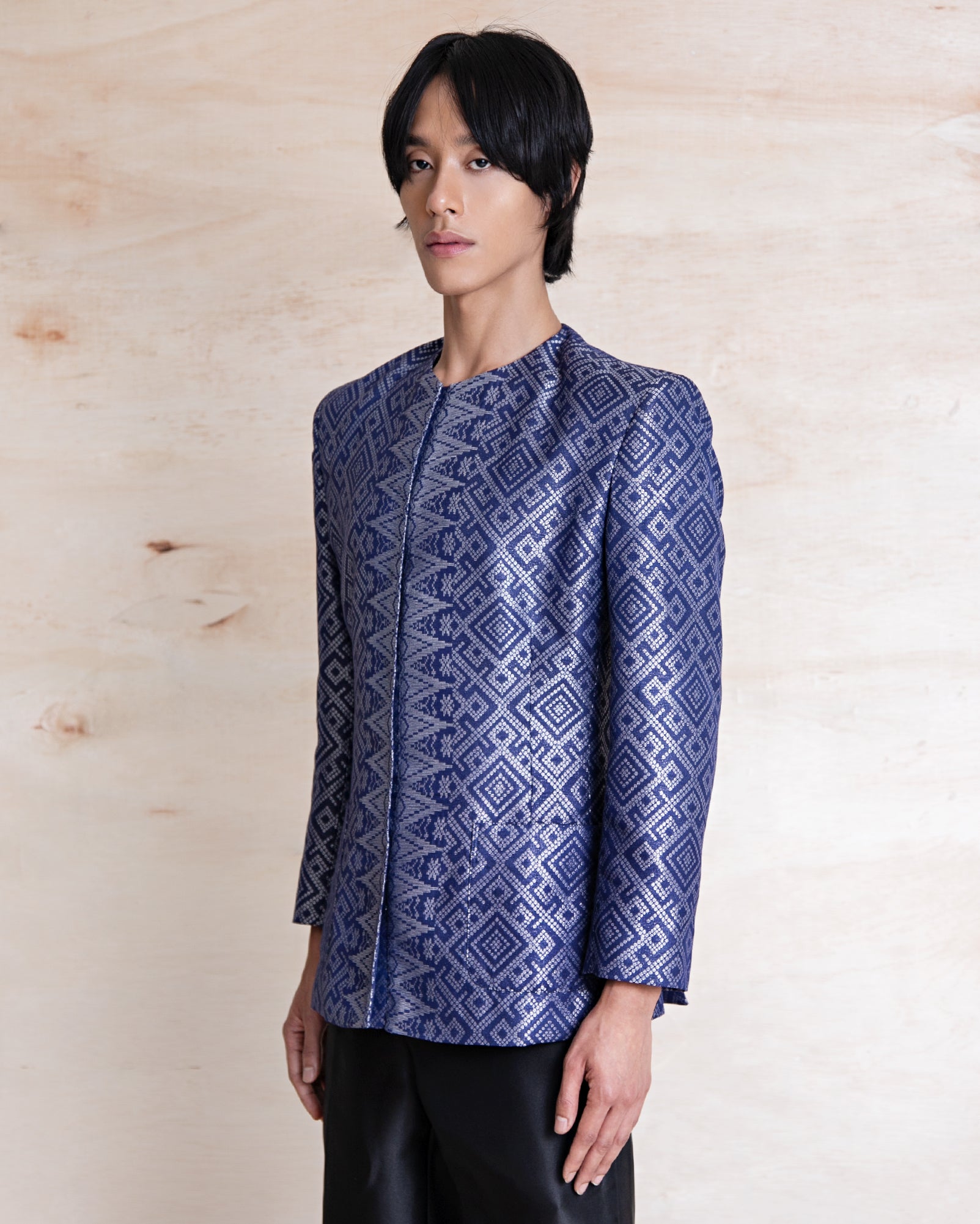 Suit Songket Putera (Navy)