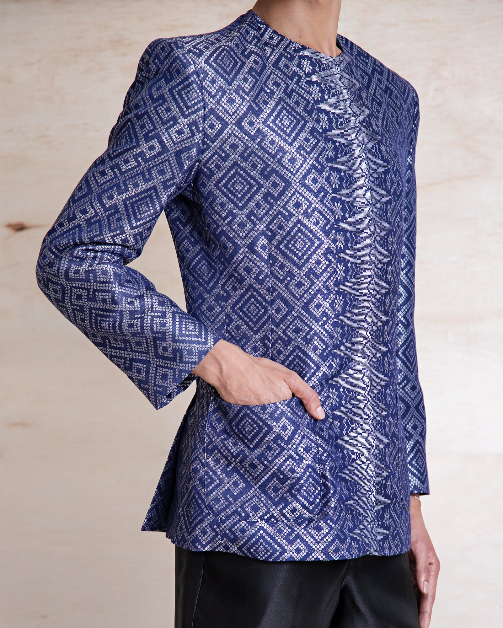 Suit Songket Putera (Navy)