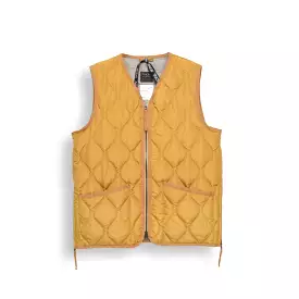 TAION Military Zip V-Neck Vest camel