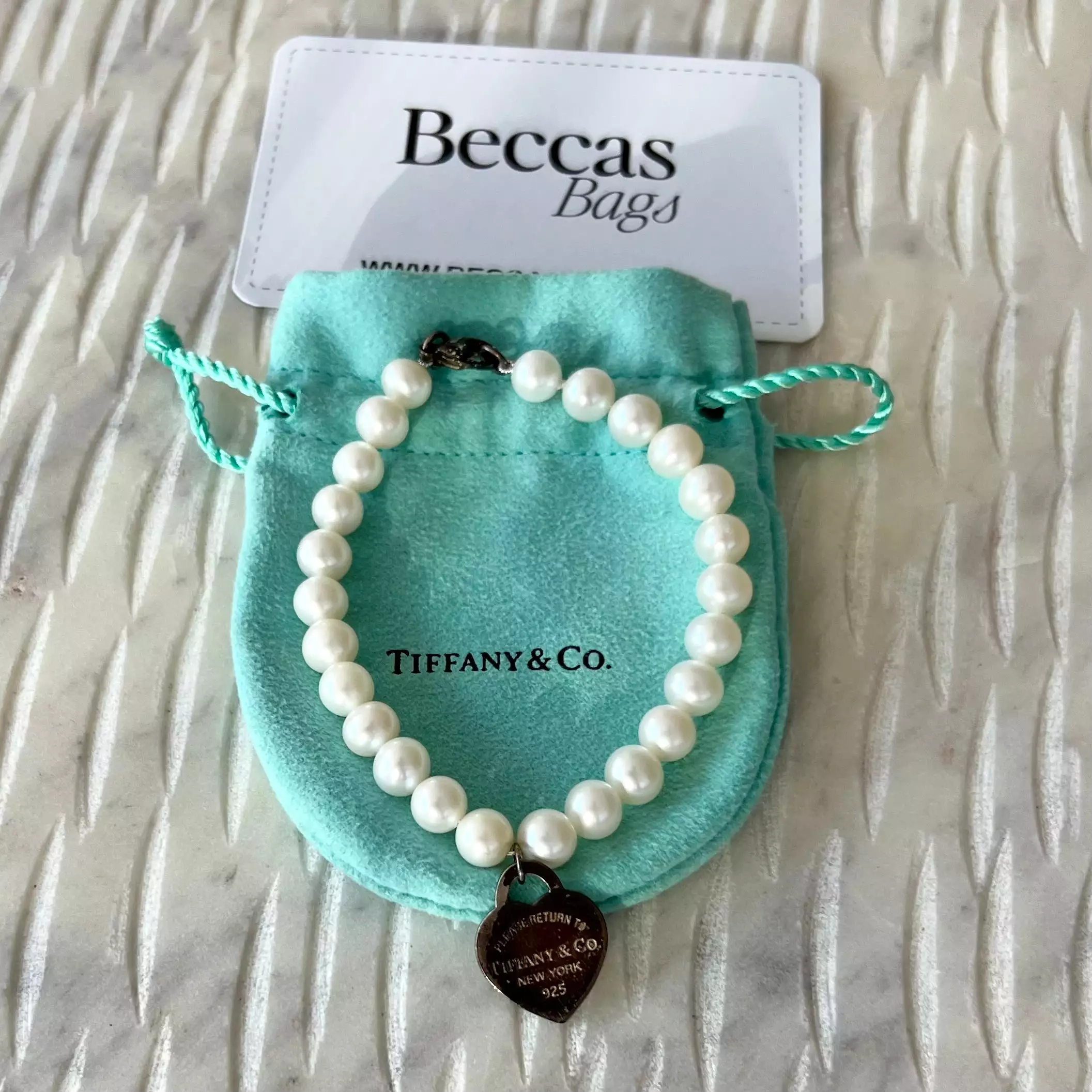 Tiffany & Co. Pearl Bracelet with silver clasp