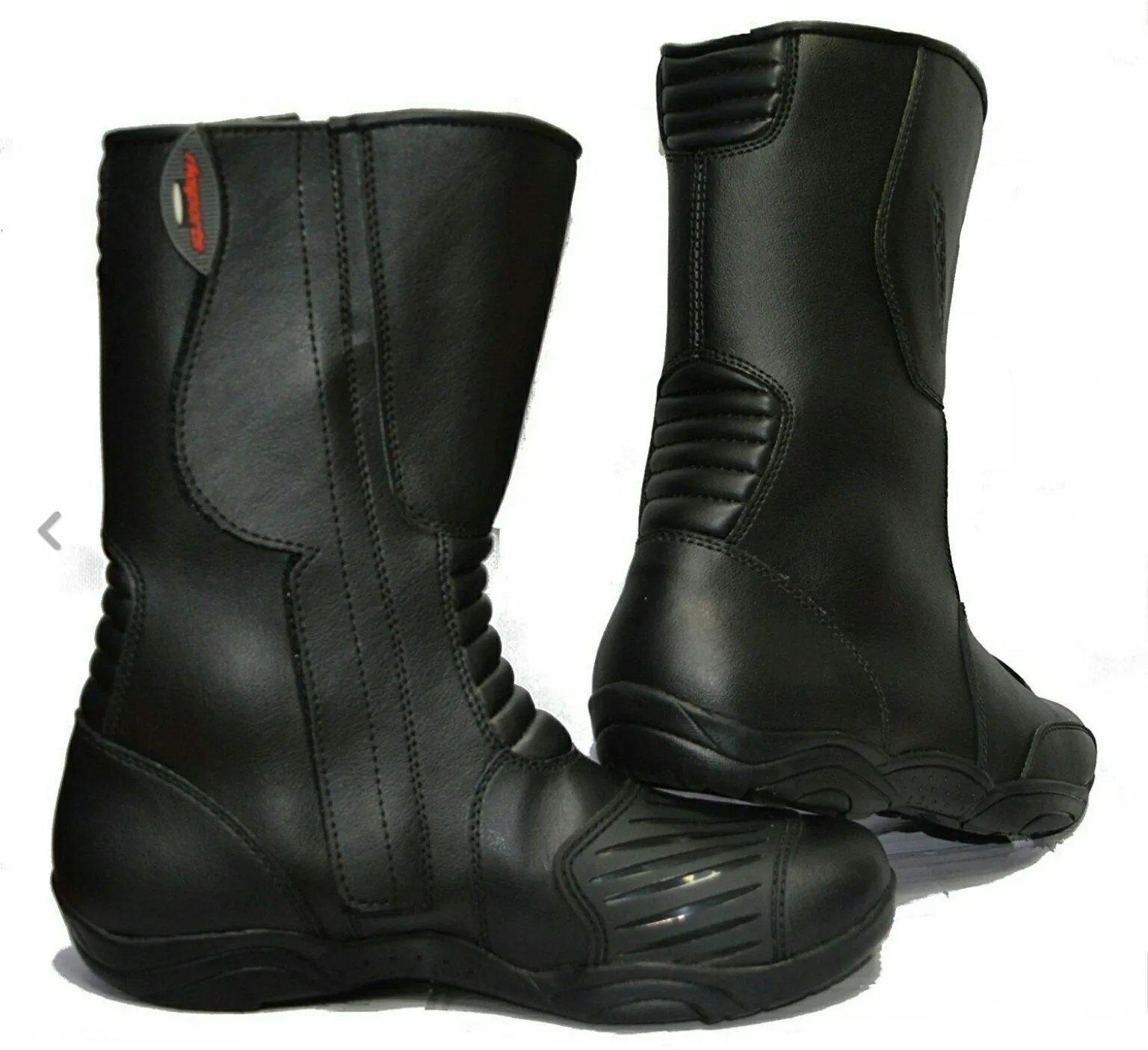 Unisex Water-Resist Leather Motorbike Winter Boots