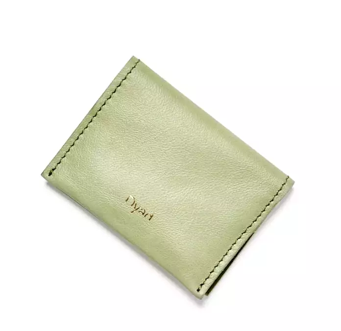 Wave Leather Card Holder - Tan